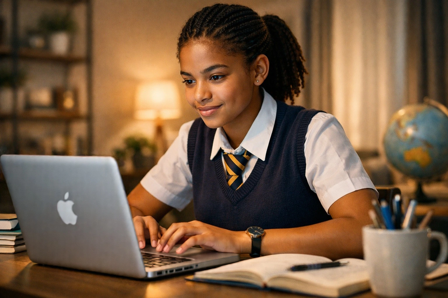 Learner studying online
